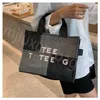 Designer Bags Classic Flower Beach Tote Bag MJS Luxury Large Capacity High Bag Celebrity Black Versatile Fashion Bag Two color stitching