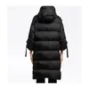 Damenjacke Hoode Parkas 23SS Daunenjacke Reißverschluss Parka Daunenjacke Windjacke Warmes lässiges Oberteil Damenmantel Langer Mantel mit Kapuze