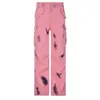 Jeans para mujer Weekeep Mujeres Pink Tie Dye Y2K Streetwear Baggy Pocket Patchwork Cargo Denim Pantalones Coreanos Moda Pantalones Damas Vintage