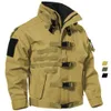 Herrjackor motorcykel män taktiska vattentäta rockar militär multipocket Biker Bomber Jacket utomhus Big size last Windbreaker HQ 231030