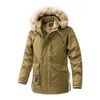 Parkas masculinas para baixo parkas quentes jaquetas para homens com capuz de pele com capuz roupas de moda de inverno plus size ao ar livre velo lind casacos 231030