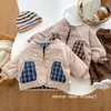 Piumino Giacca per bambini Abiti spessi Entrambi i lati Abbigliamento per bambini Ragazzo Plaid invernale Top