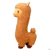 Animais de pelúcia enchidos 33cm bonito alpaca brinquedo boneca alpacas travesseiro brinquedos bonecas entrega entrega presentes dhu2e