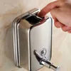 Sıvı Sabun Dispenser Şişe Ev Paslanmaz Çelik Açık Duvar Monte Duş El Şampuan Konteyner Otomatik El