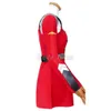 DARLING in de FRANXX Cosplay Nul Twee Kostuums voor Vrouwen Animie 02 Rood + hoofddeksels Sokken + Pruiken Sets Dress Up