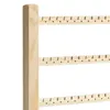 Sacchetti per gioielli Espositore Porta orecchini Organizer per rack in legno con fori Orecchini a bottone da tavolo