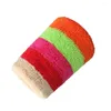 Wrist Support Striped Cotton Sports Sweatband Tennis Running Basketball Wristband Sport