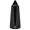 S-3xl Renesans Devil Wizard z kapturem Cloak Cosplay Costplay Medieval Retro Gothic Men Long Style Coat Cape Halloween Costume