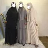 Etniska kläder Ramadan Bönplagg Islamiska muslimska kvinnor hijab burka klänning hela kroppen lång khimar abaya jilbab eid blygsam outfit