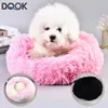 Kennes Pens Super Soft Pet Bed Kennel Dog okrągły kot zimowy ciepły śpiwór śpiwór długi Plush Duża poduszka szczeniaka 231031