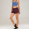 Lulu ShortsブランドデザイナーLulumelonsショートレディースヨガショーツフィットジッパーポケットハイアップクイックドライレモン女性トレーニング短いルーズスタイルの呼吸式2056