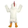 Halloween White Chicken Mascot Costume Rozmiar dla dorosłych kreskówki Anime Postacie Karnival Mężczyźni Kobiety ubieraj się świąteczny fancy