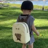 Handtassen INS Stijl Canvas Kinderrugzak met Schattige Beer Borduurdecoratie Koreaanse Studenten Kinderschooltas Kinderschouder 231031