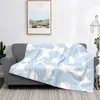 Blankets Throw 70sRetroFlowerPower Bed Blanket Warm Lightweight Flannel for Couch Sofa Lavender Flower Bedcovers 231030