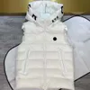 23SSWINT Designer Kurtka Mężczyźni Kamizel Down Down Vests Homme Kamizelki Gilet Parkas Płaszcz z kapturem odzież wierzchnia wodoodporna dla mężczyzn i kobiet bez rękawów