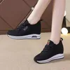 Dress Shoes Women's Shoes Summer Hidden Heel Wedges White Pink Sneakers Female Platform Breathable Mesh Black High Heel Casual Shoes 231030