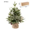 50 cm konstgjorda julgran med LED -ljus rotera musik DIY -dekorationer Ornament levererar träd hemfestival Xmas Trees levererar 2897