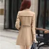 Frauen Wollmischungen Herbst Winter Frauen Wollmantel Schlanke Windjacke Mäntel Weibliche Mode Gelbe Wollmischungen Jacken Weibliche Oberbekleidung Mujer Mantel 231030