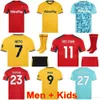 Drużyna 23 Kilman Soccer Jerseys Club 22 Semedo 5 Lemina 15 Dawson 8 Gomes 3 ait-nouri 11 hee-chan 7 Neto 12 Zestawy koszulki piłkarskiej Cunha Man Kids 23 2024 dla fanów sportu Langdui