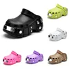 Luxe designer Crocs Hardcrocs paar suède sandalen Platte damesslippers Katoenen canvas sandalen Modemerk veelzijdige strandslippers Micro Suede Rubber Slide 35-44