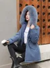 Kadınlar Down Parkas Kış Paltosu Satışta Düşük Fiyat Kadın Bej Ekle Kalın Sıcaklık Kürk Kapşonlu Ceket 2023 Moda Kemeri İnce Pamuk 231121