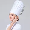 Berets Cotton Chef Hat Classic Regulowane Elastyczne gotowanie opaska na głowę gotowanie higieniczna czapka kuchnia