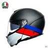 Дизайнерский шлем AA Полный лицевой мотоциклетный шлем с открытым лицом Agv Спортмодульный мотоцикл из углеродного волокна Мотоцикл для легкой атлетики и путешествий Полный шлем для поездок на работу Представлен YI SVA2 KM1B