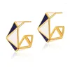 Stud Earrings Multicolor Cute Geometric For Women Fashion Lady Engagement Accessories