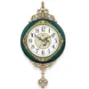 Horloges murales Style européen rétro horloge montre salon muet pendule goût élégant famille cadeau art décoration Rome luxe G010 231030