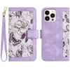 Flower Laddy Leather Wallet Phone Case for iPhone 15 14 13 12 11 pro max xr xs 6 7 8 Plus iphone15 back cover Girls Phone case