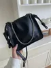 Umhängetaschen Coole Damen-Soul-Tasche, einfacher Griff, Mädchen-Umhängetasche, hohe Kapazität, Pu-Leater, Damen-Club-Taschecatlin_fashion_bags