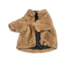 Lyxdesigner husdjurskläder kappa liten medelhög valp fransk bulldog höst vinter plus sammet varm jacka a003123 2110279209724