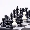 Jeux d'échecs Jeu de dames de backgammon d'échecs magnétiques Jeu de société pliable sur route Jeu d'échecs international 3 en 1 Jeu de société portable d'échecs pliants 231031