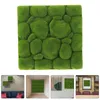 Decoratieve bloemen 2 pc's indoor kunstmatige mos paneel decoraties tuin ornament mat nep turf micro scène