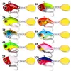 Fishing Hooks HENGJIA Rotating Metal VIB Vibration Bait 9g 13g 16g 22g Spinner Sinking Spoon Pin Crankbait Sequins Baits Tackle 231031