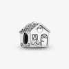 Sweet Home 100% 925 Sterling Silver Little House Charms Fit Original European Charm Armband Fashion Jewelry Accessories for Women261T