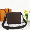 Designer bag briefcase Men shoulder bags District Messenger crossbody Bag Women handbag purse Magnetic closed coated canvas bag fashion school bookbag