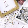 Outra decoração de casa Flatback Beads Strass Pérolas para Nails Decor Mix Tamanho Gems Pearl Stones Cups Roupas Decorações de Nail Art Yfa339 Dh2Rg