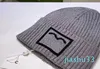 Chapéu de gorro de luxo masculino da marca de designer feminino outono ce moda trendarm chapéu de malha