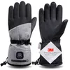 Rękawiczki narciarskie Bawełniane rękawiczki ogrzewania zimowego ręki ciepłe elektryczne rękawiczki termiczne wodoodporne podgrzewane do rowerowego roweru motocyklowego na zewnątrz 231030