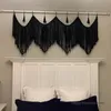 Tapestries Macrame Wall Hanging Headboard Home Decor Tapestry Bohemian Art Bedroom Curtain Valance -Rod Not Included