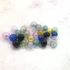 Flaskor 10st/parti 14mm mix färgglasboll rund orb med hål jordklot pärlor ihåliga flaskflaskor smycken gör tillbehör fynd