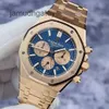 AP Swiss Luxus-Armbanduhren Epic Royal Ap Oak Series 26331OR Herrenuhr, blaues Zifferblatt, Zeitmessung, Datum, 41 mm, automatische mechanische Uhr, 2021, Kreditkarte