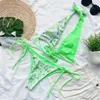 Kobiety w kolorze strojów kąpielowych Damskie bikini wysokiej talii Europejski i amerykański moda seksowna plażowa plażowa plaż