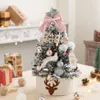 45cm/60cm diyクリスマスツリーベルベットメリークリスマスデコレーションホームクリスマス装飾用のLEDライト付きクリスマスXMASギフトサンタクロースニューイヤーツリー2896