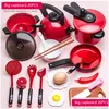 Kitchens Play Food Kitchen Toys Set For Kids Girl Cooking Baby Cutting Fruit Utensils Childrens Simation Education Pretend Drop Del Dhtgf