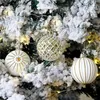 Decorazioni natalizie 30 pezzi Palline di Natale 60 mm Oro bianco verniciato infrangibile Festivo Matrimonio Appeso Ornamenti Decorazione per alberi di Natale Durevole 231030