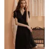 Großhandel Nachtschlafkleid Sexy V-Ausschnitt Satin Kurzarm Pyjamas Eisseide Spitze Damen Lounge Wear Nachtkleid für Damen