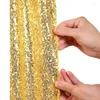 Party Decoration Sequin Wedding Arch Draping Fabric Glitter Gardin Bakgrund PO BOOT Ceremonin Reception Bakgrundsgardiner