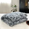Decken 2023 Ins Stil Warme Koreanische Imitation Pelz Kaninchen Plüsch Decke Winter Verdickte Freizeit 231030